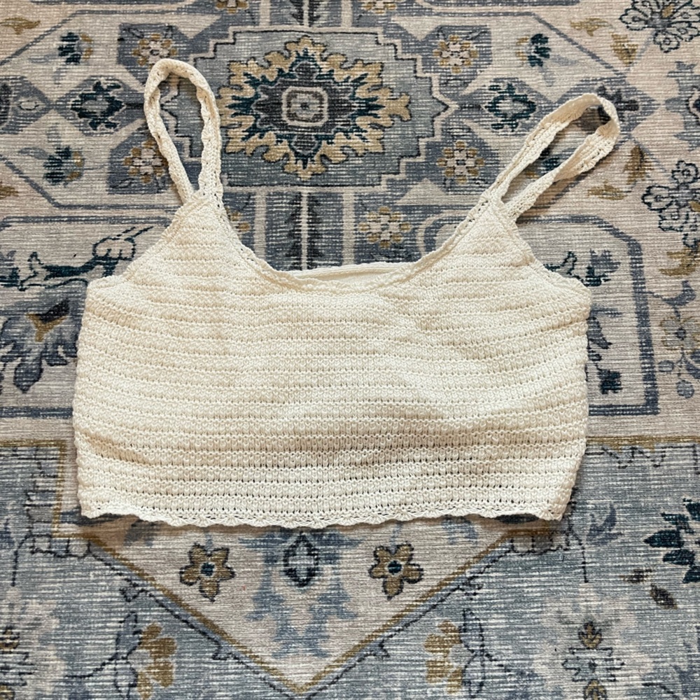 Aerie — Summer knit crop top